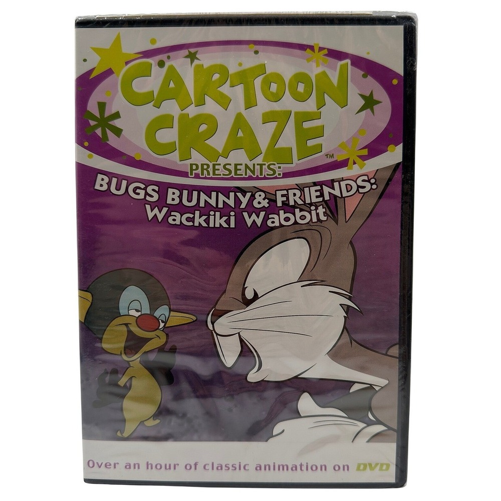 Cartoon Craze Bugs Bunny & Friends Wackiki Wabbit DVD Digiview Productions NEW